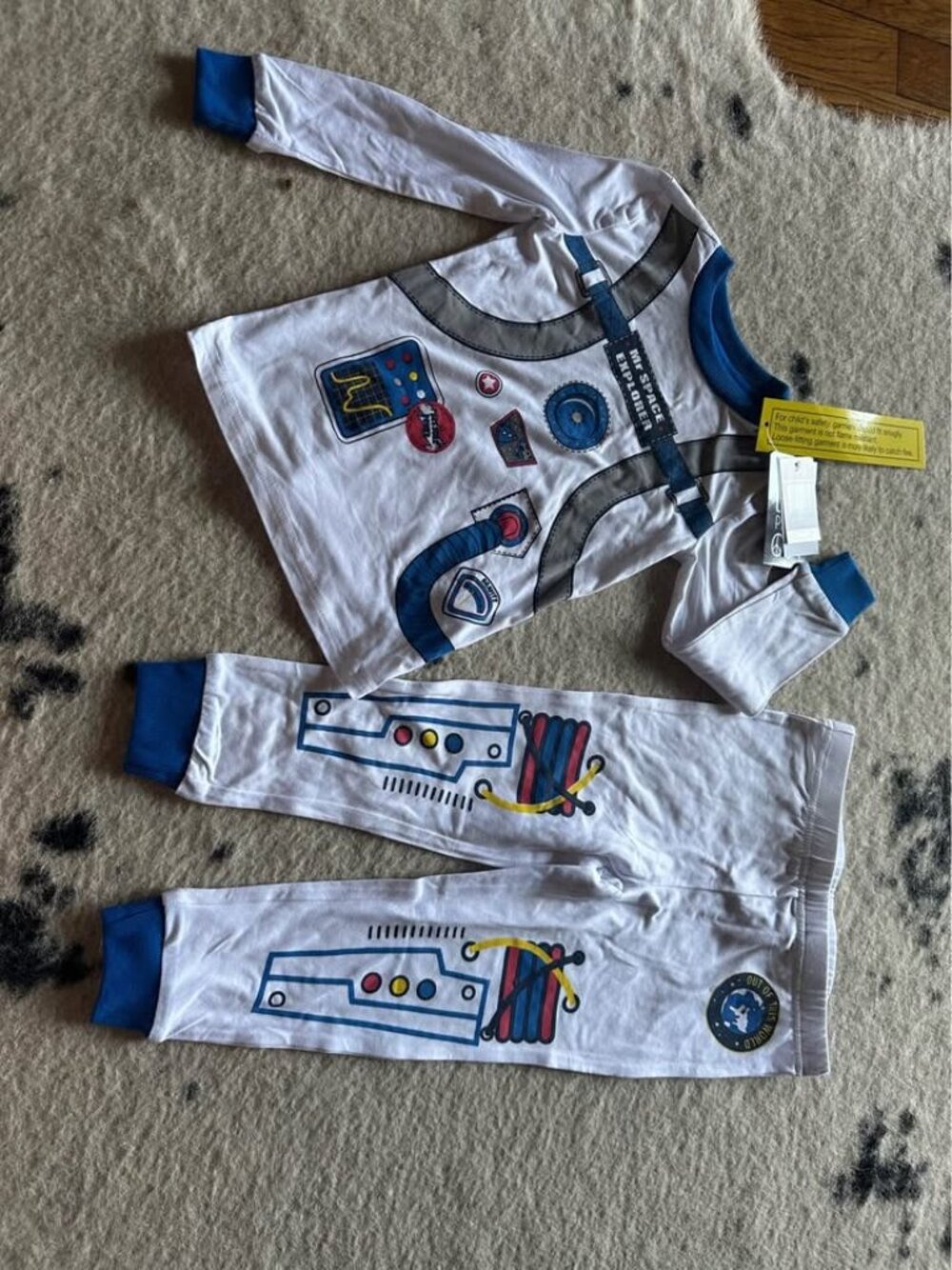 Space themed 2- piece pajama set 3T